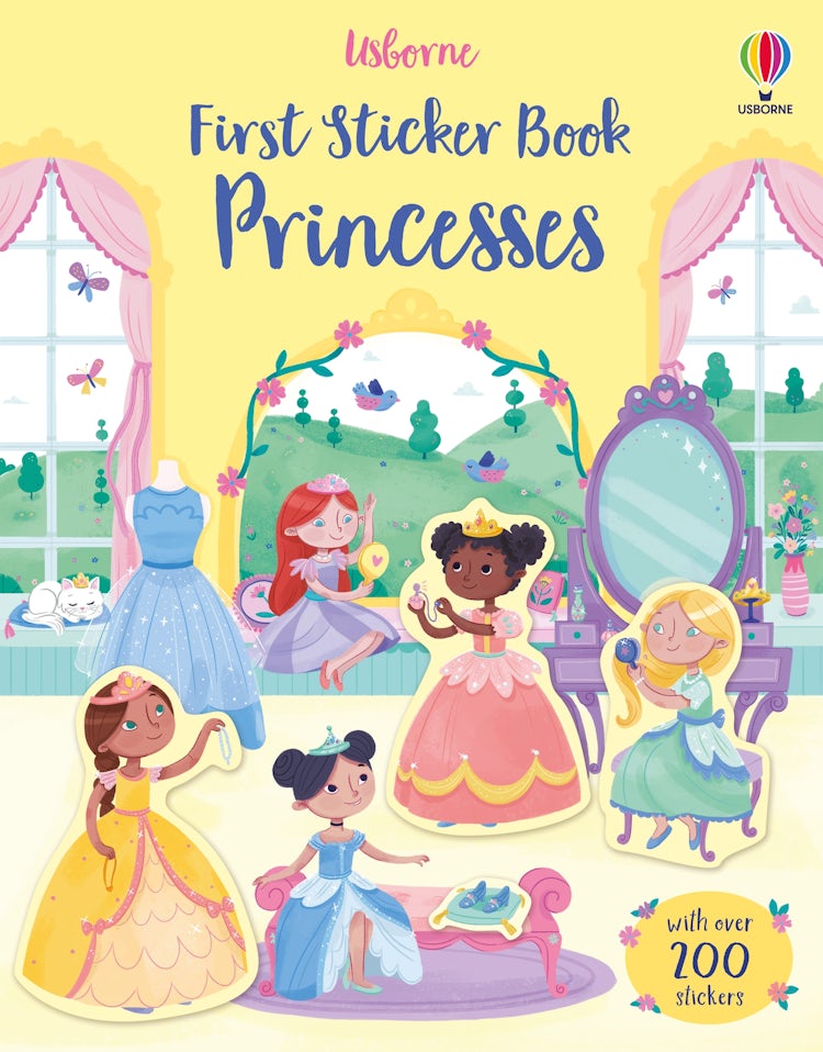 Cover image for First Sticker Book Princesses, isbn: 9781474986618