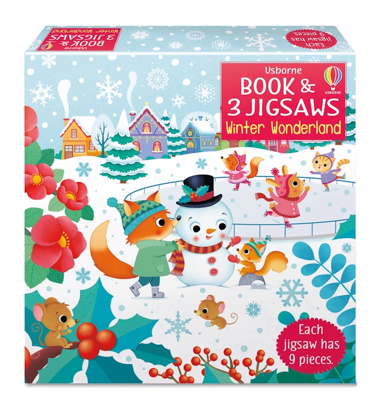 Cover image for Usborne Book and 3 Jigsaws: Winter Wonderland, isbn: 9781474988841