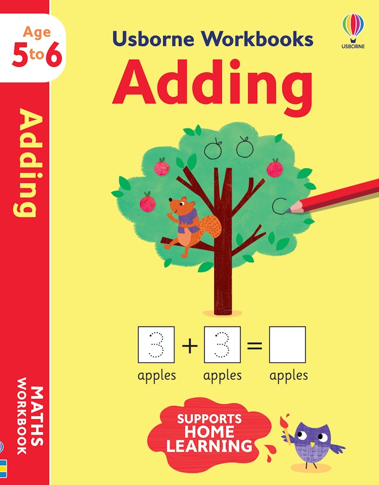Cover image for Usborne Workbooks Adding 5-6, isbn: 9781474990943