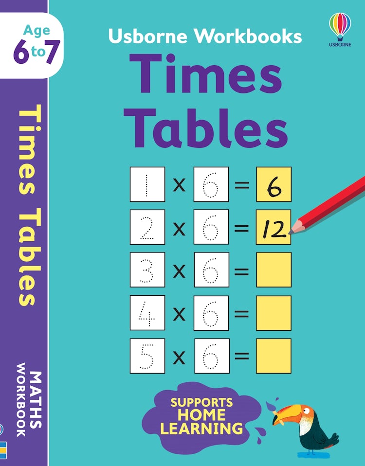 Cover image for Usborne Workbooks Times Tables 6-7, isbn: 9781474990974