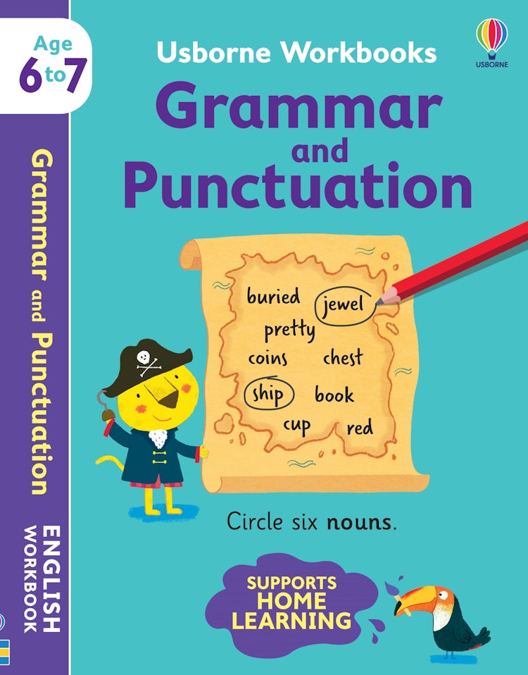 Cover image for Usborne Workbooks Grammar and Punctuation 6-7, isbn: 9781474990998