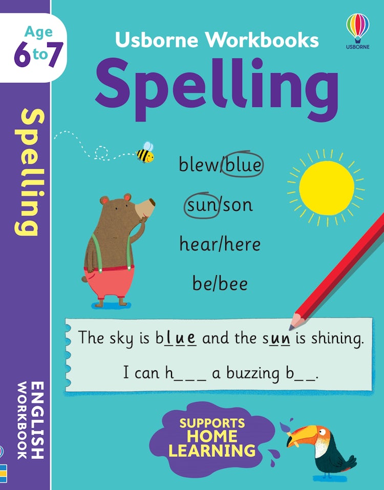 Cover image for Usborne Workbooks Spelling 6-7, isbn: 9781474991001