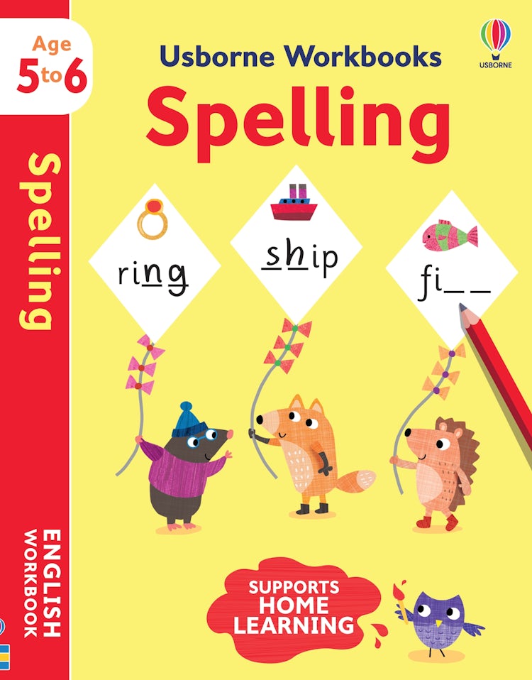 Cover image for Usborne Workbooks Spelling 5-6, isbn: 9781474991018