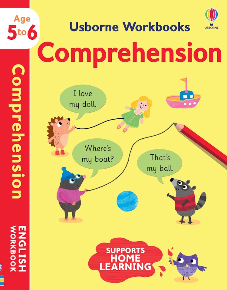 Cover image for Usborne Workbooks Comprehension 5-6, isbn: 9781474994477