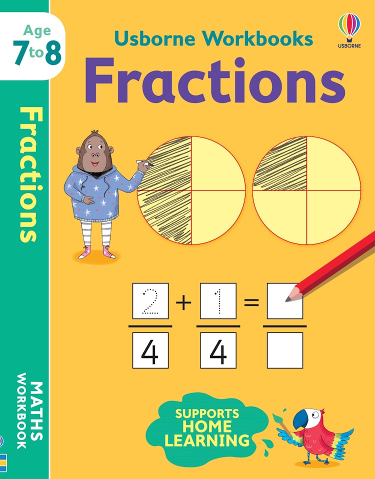 Cover image for Usborne Workbooks Fractions 7-8, isbn: 9781474994491