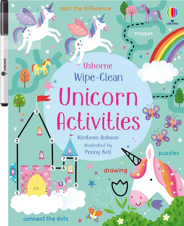 Cover image for Wipe-Clean Unicorn Activities, isbn: 9781474995641