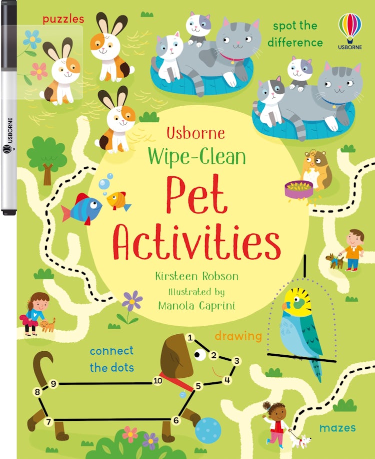 Cover image for Wipe-Clean Pet Activities, isbn: 9781474995658