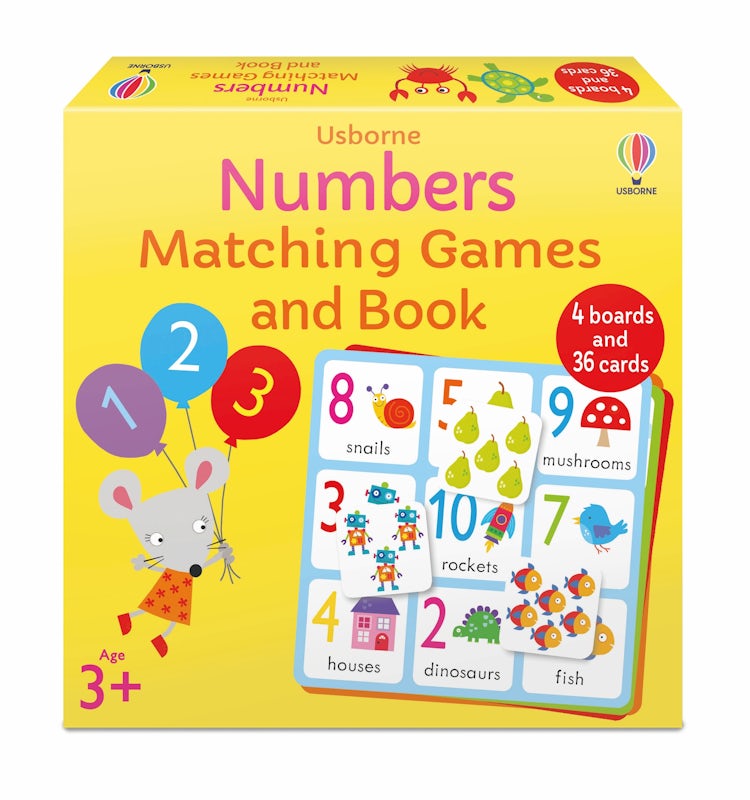 Cover image for Numbers Matching Games and Book, isbn: 9781474998130
