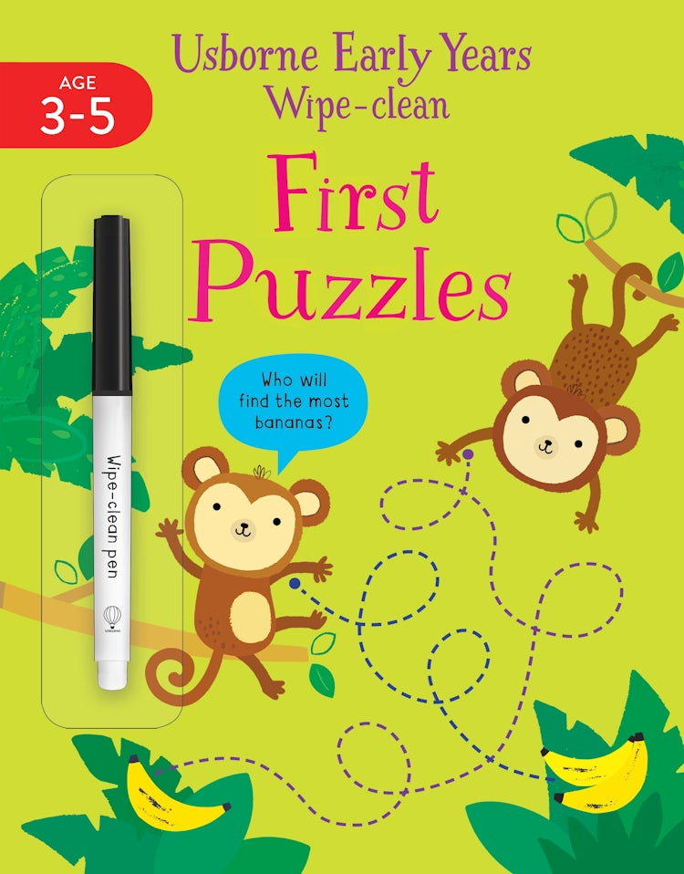 Cover image for Early Years Wipe-Clean First Puzzles, isbn: 9781474998635
