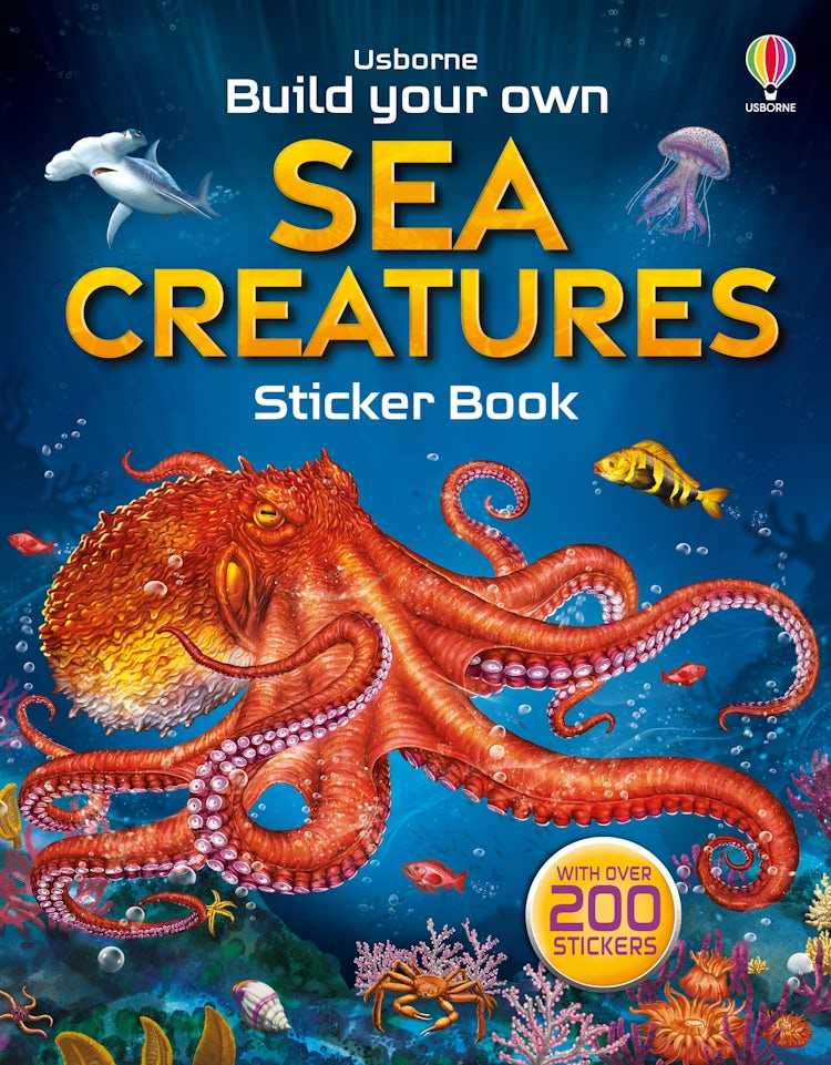 Cover image for Build Your Own Sea Creatures Sticker Book, isbn: 9781474998789