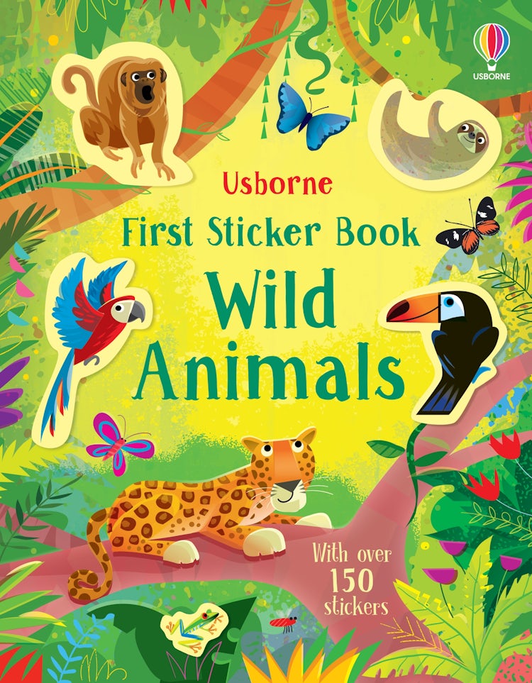 Cover image for First Sticker Book Wild Animals, isbn: 9781474998949