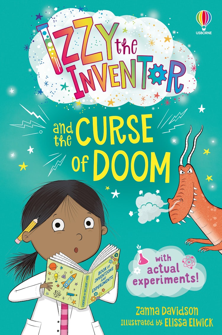 Cover image for Izzy the Inventor and the Curse of Doom, isbn: 9781474999786