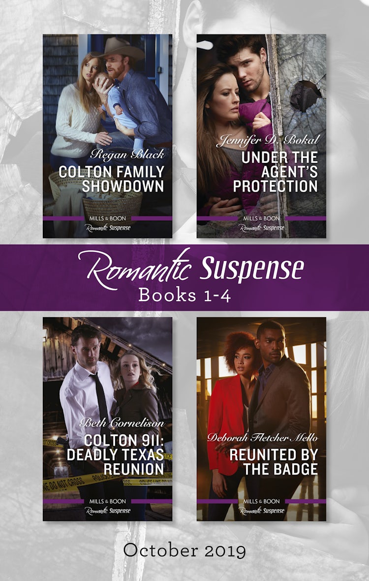 Cover image for Romantic Suspense Box Set 1-4 Oct 2019/Colton Family Showdown/Under the Agent's Protection/Colton 911 - Deadly Texas Reunion/Reunited by the Badge, isbn: 9781489293763