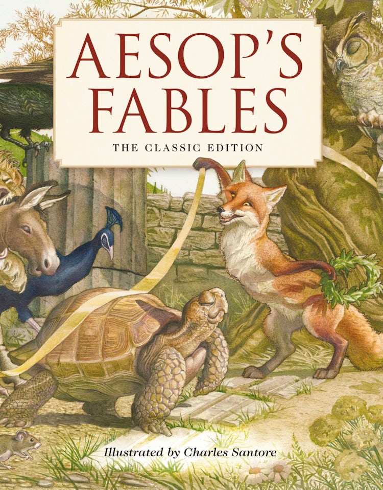 Cover image for Aesop's Fables Hardcover: The Classic Edition by The New York Times Bestselling Illustrator, Charles Santore, isbn: 9781604338102
