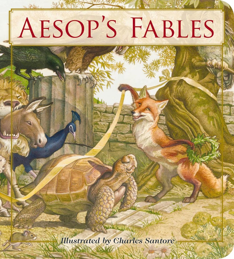 Cover image for Aesop's Fables Oversized Padded Board Book: The Classic Edition, isbn: 9781646430246