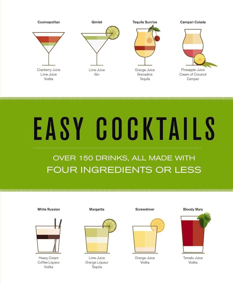 Cover image for Easy Cocktails: Over 100 Drinks, All Made with Four Ingredients or Less, isbn: 9781646431014