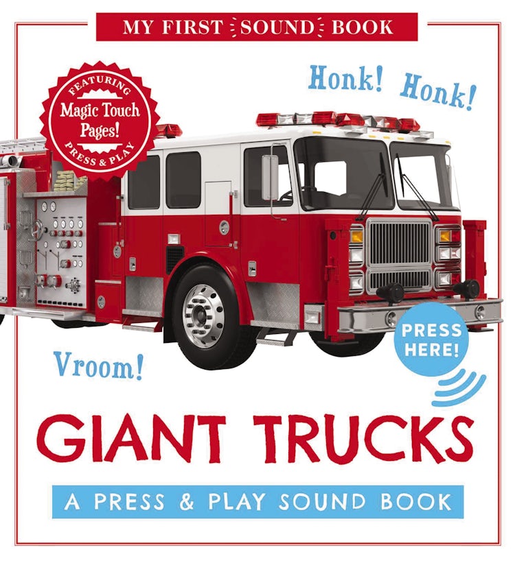 Cover image for Giant Trucks: My First Book of Sounds: A Press & Play Sound Board Book, isbn: 9781646431908