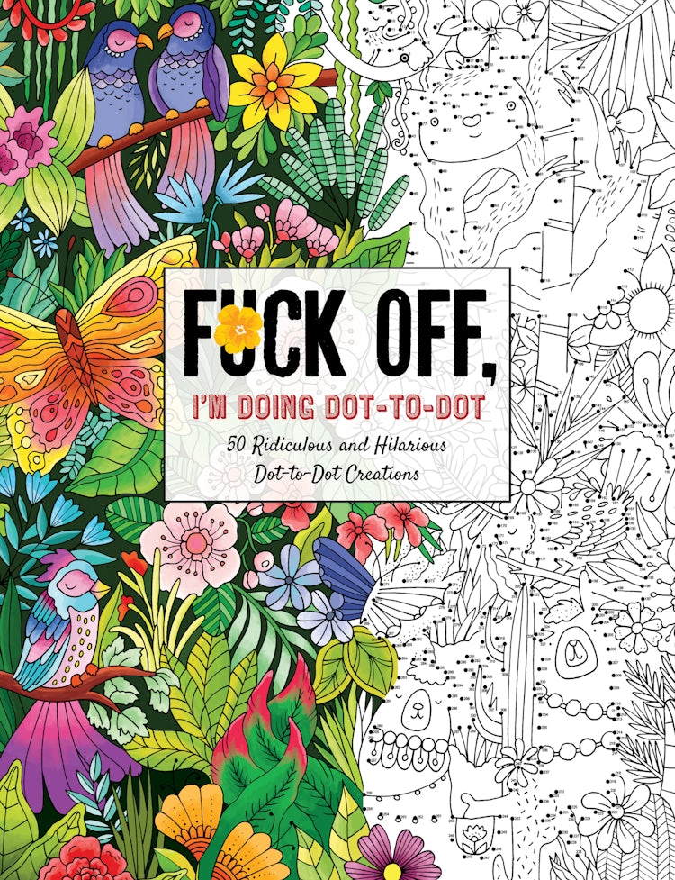 Cover image for Fuck Off, I'm Doing Dot-to-Dot: 50 Ridiculous and Hilarious Dot to Dot Creations, isbn: 9781646431953