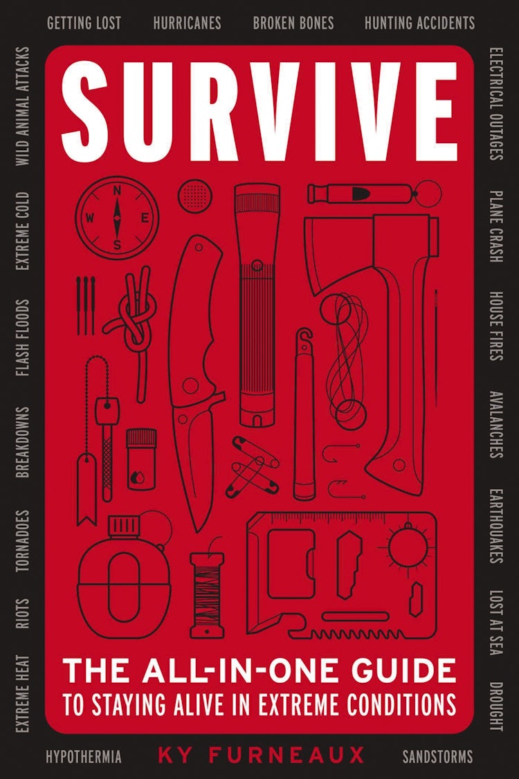 Cover image for Survive: The All-In-One Guide to Staying Alive in Extreme Conditions (While Camping, Hiking or Orienteering in the Great Outdoors), isbn: 9781646432189