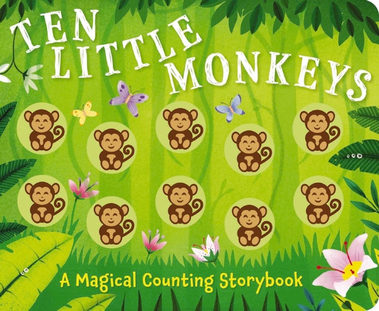 Cover image for Ten Little Monkeys: A Magical Counting Storybook, isbn: 9781646432431