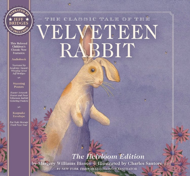 Cover image for Velveteen Rabbit Heirloom Edition: The Classic Edition Hardcover with Audio CD Narrated by an Academy Award Winning actor, isbn: 9781646433605