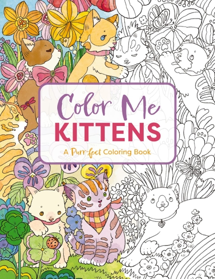 Cover image for Color Me Kittens: A Purr-fect Adult Coloring Book, isbn: 9781646434152