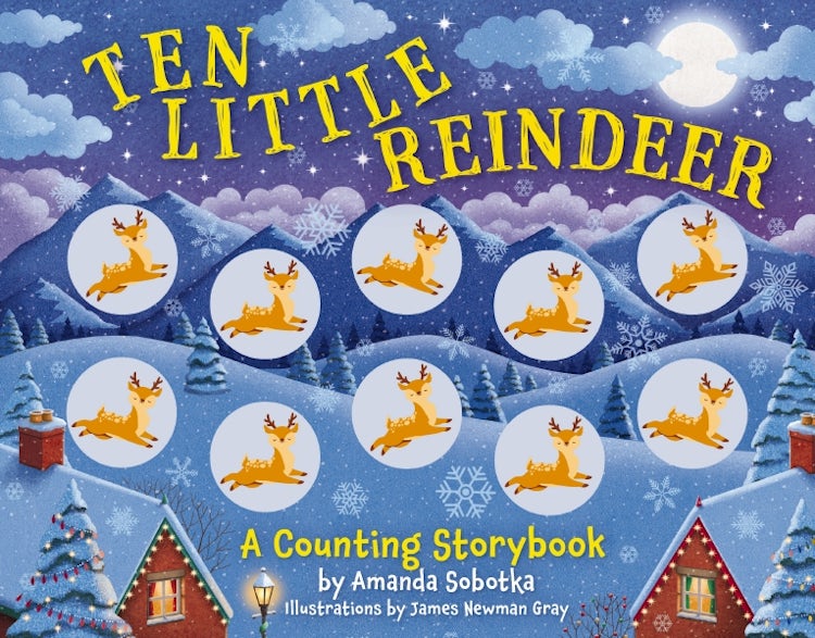 Cover image for Ten Little Reindeer: A Magical Counting Storybook, isbn: 9781646434558