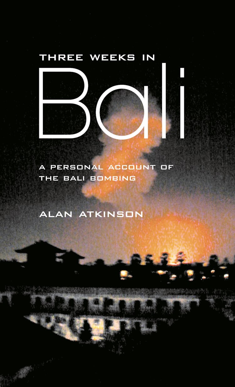 Cover image for Three Weeks in Bali: A Personal Account of the Bali Bombing, isbn: 9781743098653