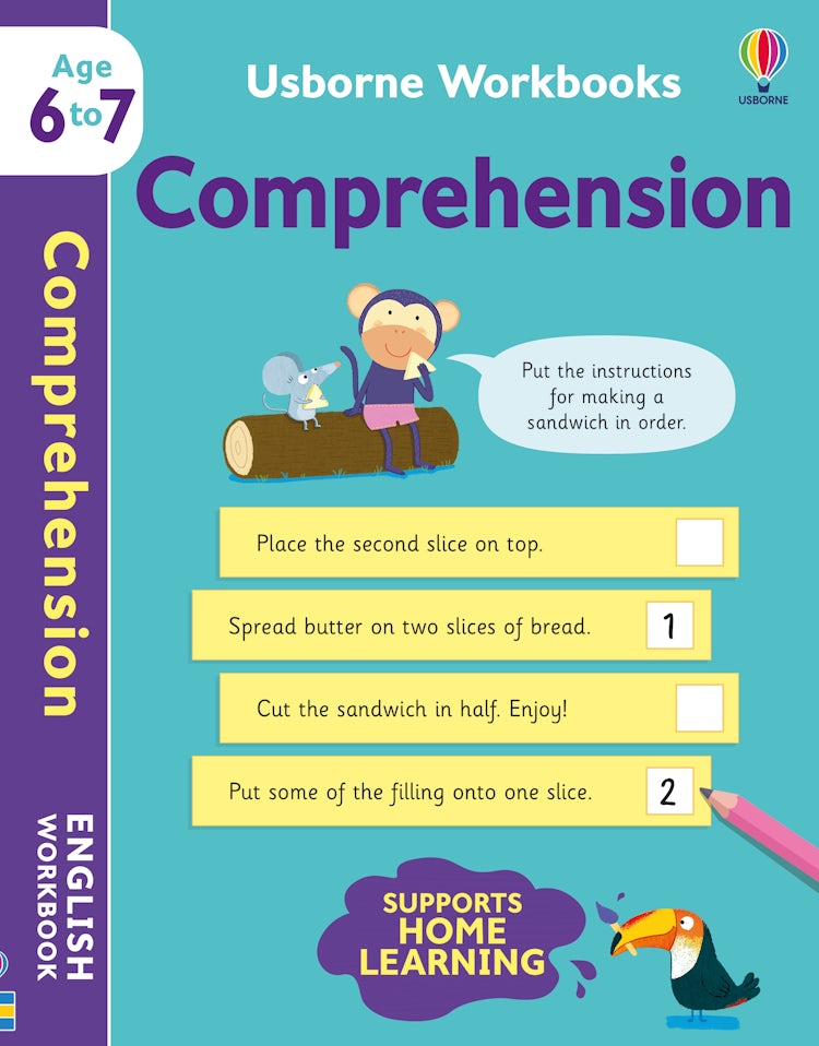 Cover image for Usborne Workbooks Comprehension 6-7, isbn: 9781801313476
