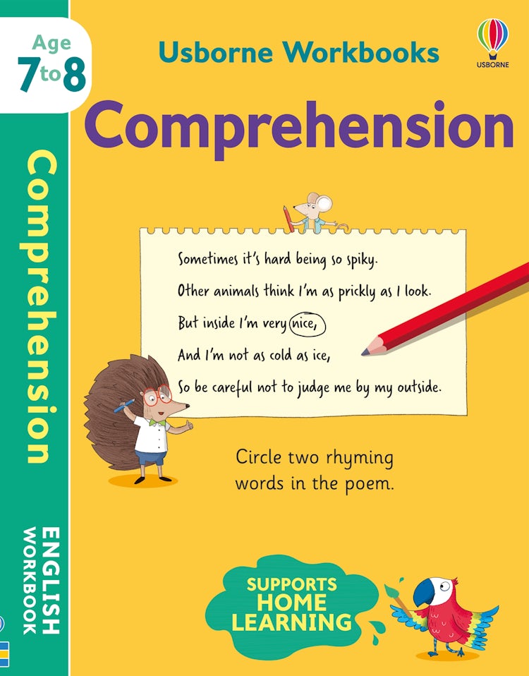 Cover image for Usborne Workbooks Comprehension 7-8, isbn: 9781801313483