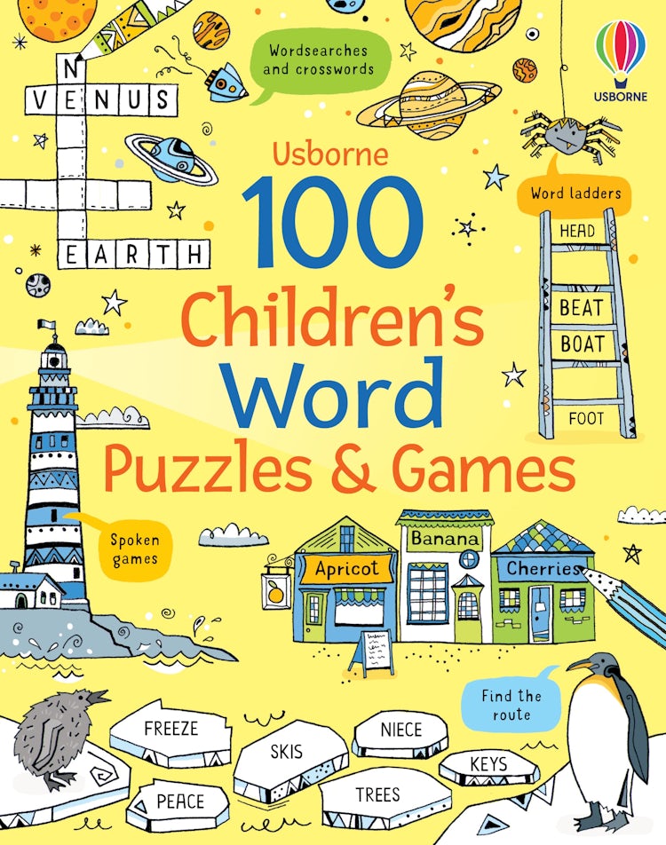 Cover image for 100 Children's Word Puzzles and Games, isbn: 9781801315821
