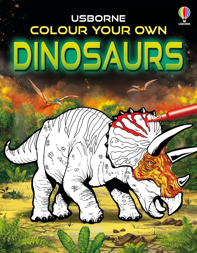 Cover image for Colour Your Own Dinosaurs, isbn: 9781801315845