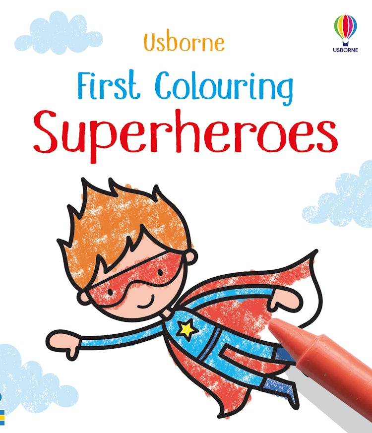 Cover image for First Colouring Superheroes, isbn: 9781801319140