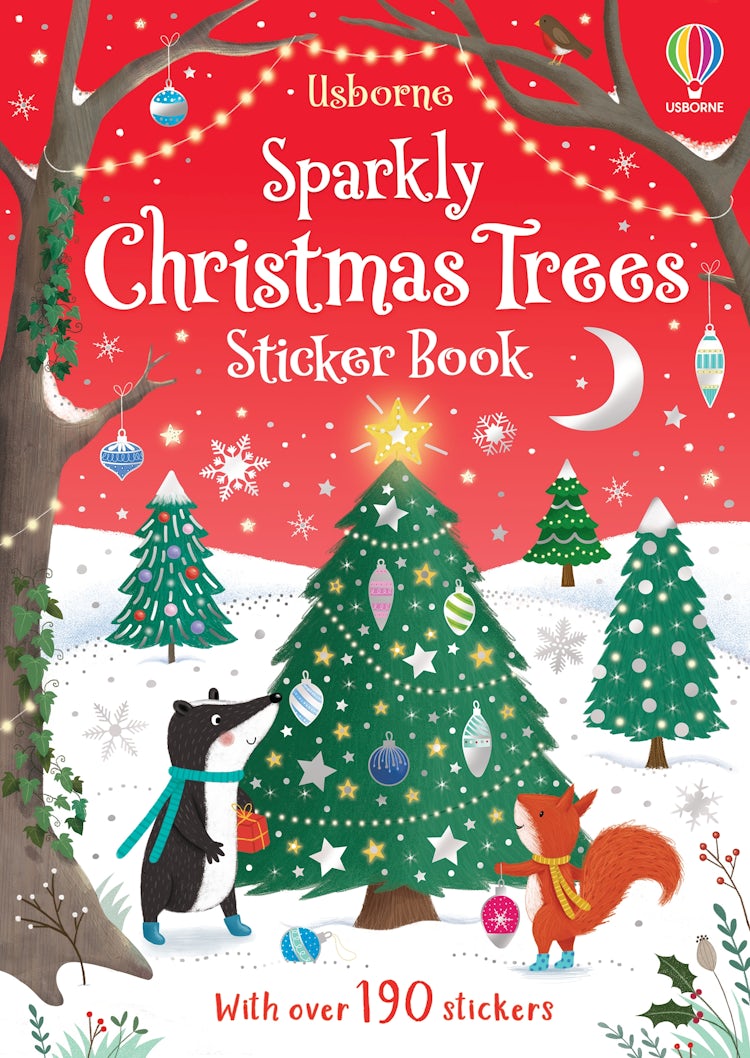 Cover image for Sparkly Christmas Trees Sticker Book, isbn: 9781803700847