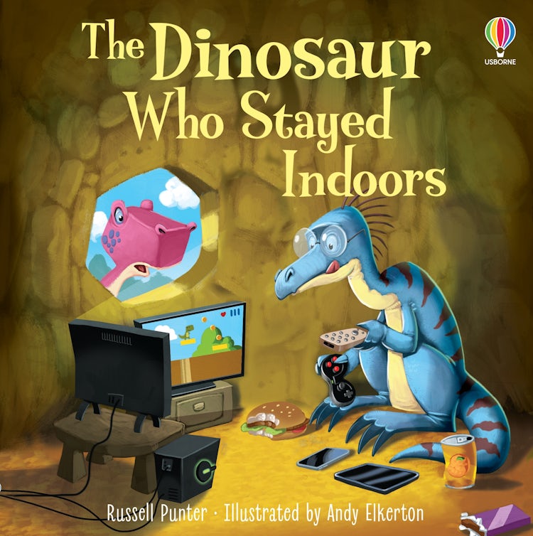 Cover image for The Dinosaur Who Stayed Indoors, isbn: 9781803702483