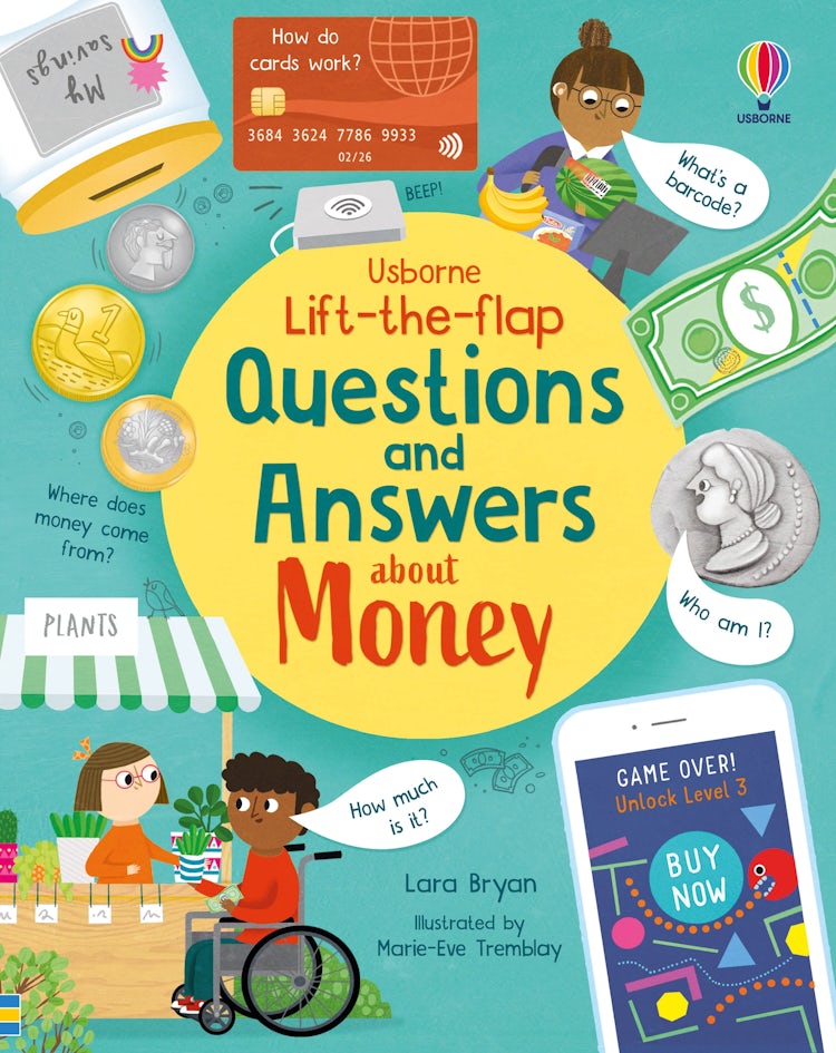 Cover image for Lift-the-flap Questions and Answers about Money, isbn: 9781803702513