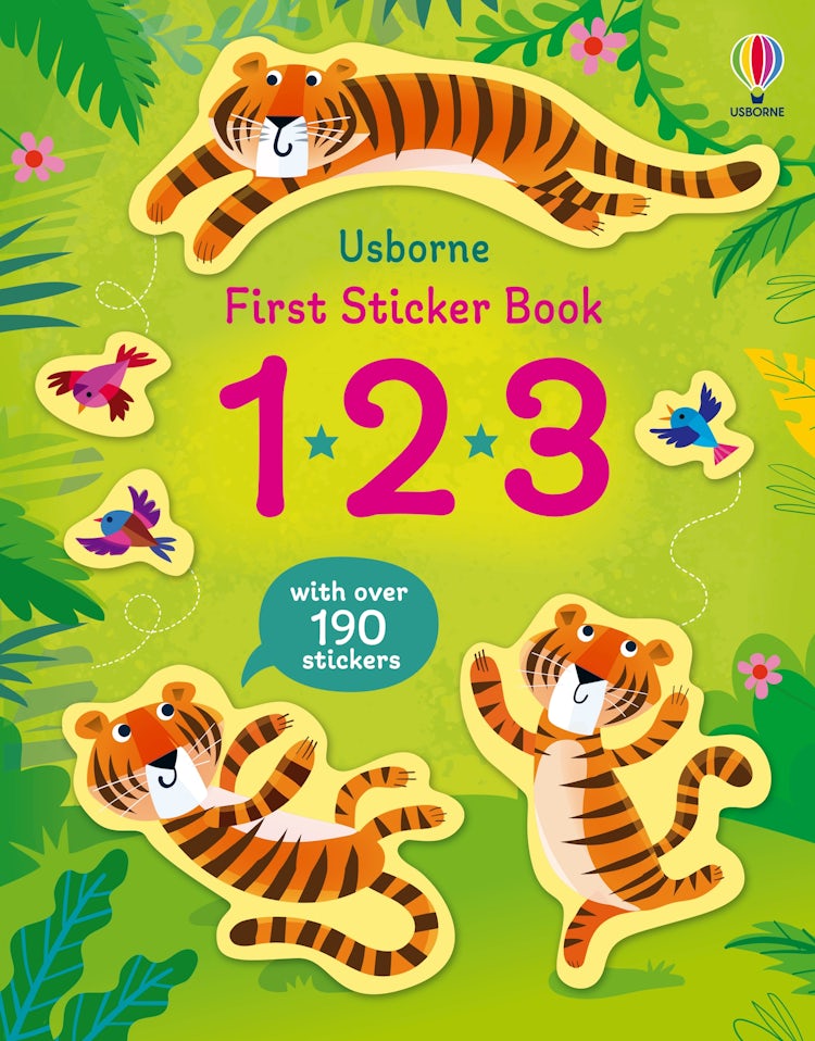 Cover image for First Sticker Book 123, isbn: 9781803702780