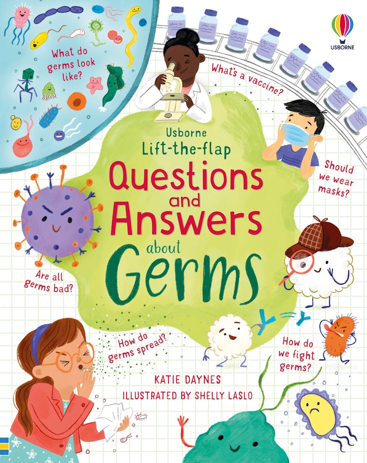 Cover image for Lift-the-Flap Questions and Answers About Germs, isbn: 9781803704548