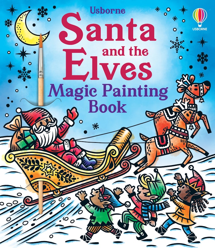 Cover image for Santa and the Elves Magic Painting Book, isbn: 9781803707525