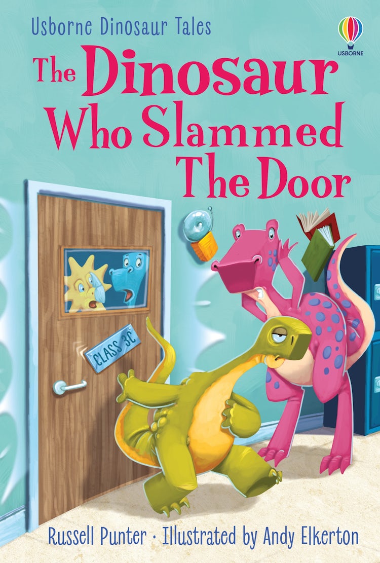 Cover image for The Dinosaur Who Slammed the Door, isbn: 9781803709970