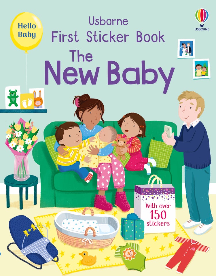Cover image for First Sticker Book The New Baby, isbn: 9781805070696