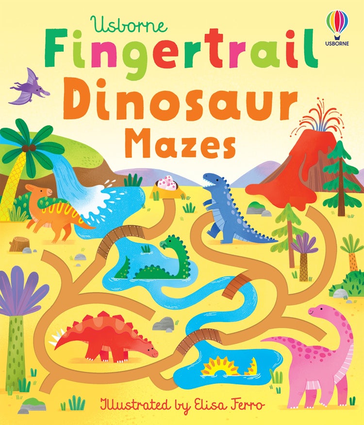 Cover image for Fingertrail Dinosaur Mazes, isbn: 9781805071150