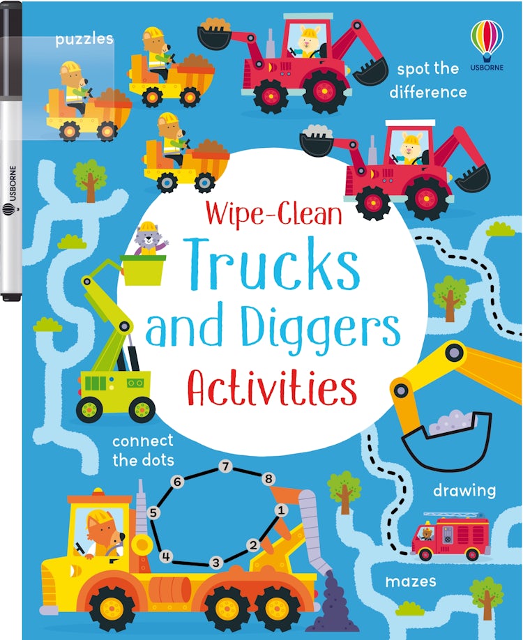 Cover image for Wipe-Clean Trucks and Diggers Activities, isbn: 9781805074007