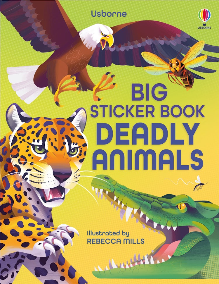 Cover image for Big Sticker Book of Deadly Animals, isbn: 9781805076803