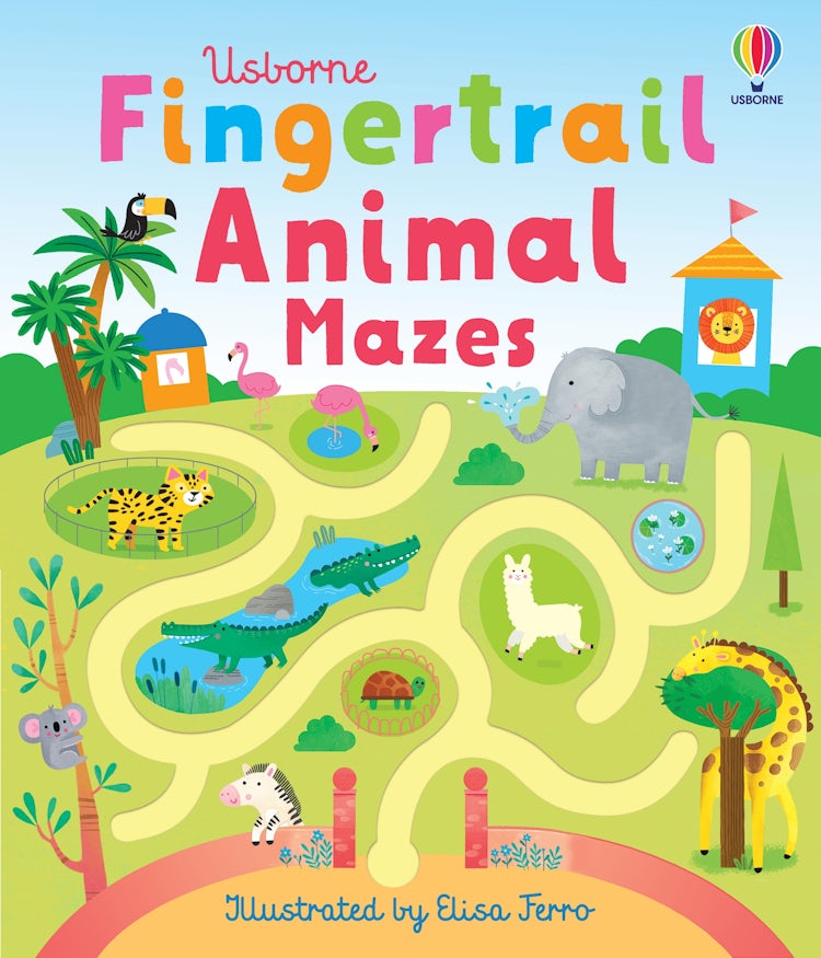 Cover image for Fingertrail Animal Mazes, isbn: 9781805077213