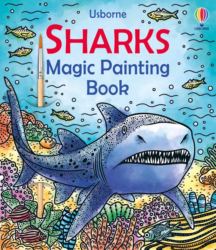 Cover image for Sharks Magic Painting Book, isbn: 9781805079385