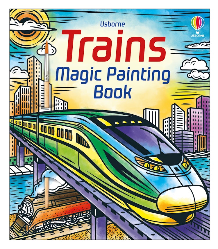 Cover image for Trains Magic Painting Book, isbn: 9781805312925