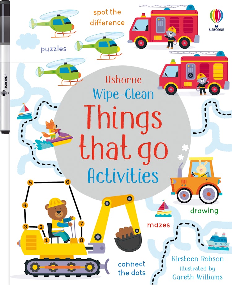 Cover image for Wipe-Clean Things That Go - Activities, isbn: 9781805316626