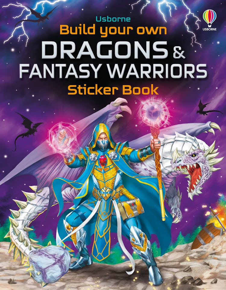 Cover image for Build Your Own Dragons and Fantasy Warriors Sticker Book, isbn: 9781805319245