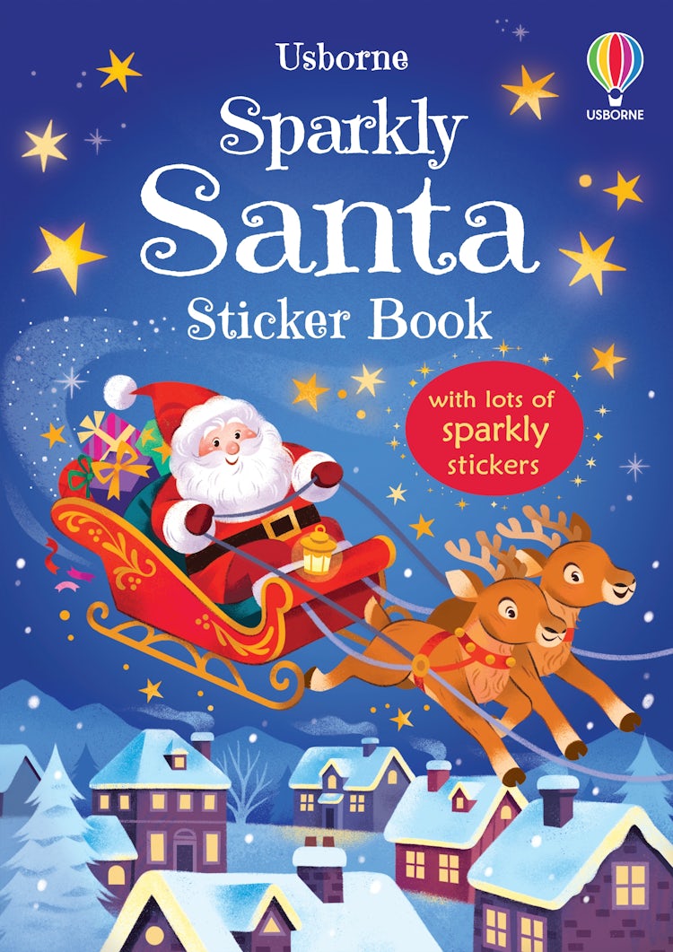Cover image for Sparkly Santa Sticker Book, isbn: 9781835404324